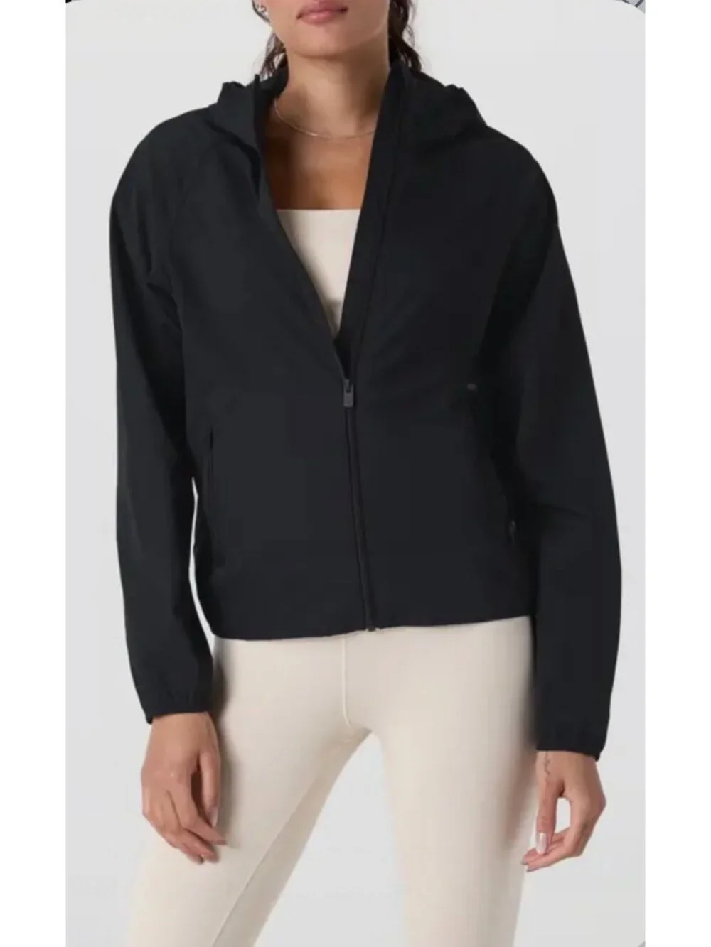 Bearpaw Outdoors Black Lightweight Zip-Up Hooded Jacket Size S - Picture 2 of 14